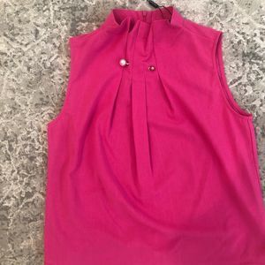 Fusha Pink Sleeveless Top